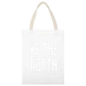 We The North White Canvas Tote Shopping Bag
