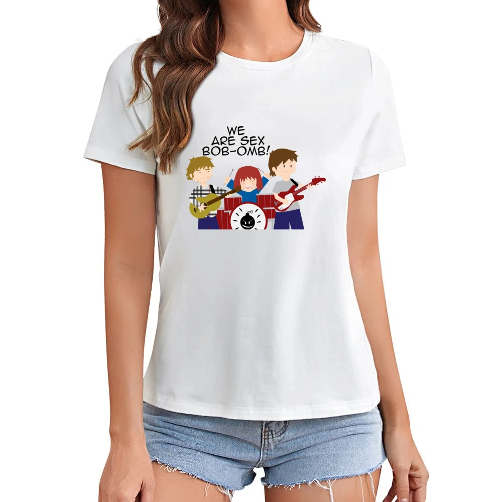 We are Sex bob-omb rock band scott pilgrim vs the world Asian Size Women Ladies T-shirt