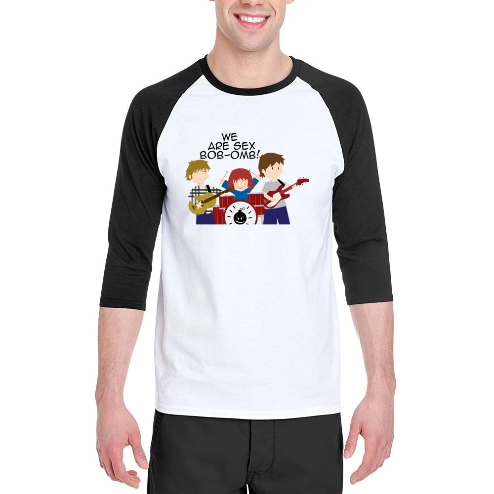 We are Sex bob-omb rock band scott pilgrim vs the world Men 3/4 Sleeve T-Shirt