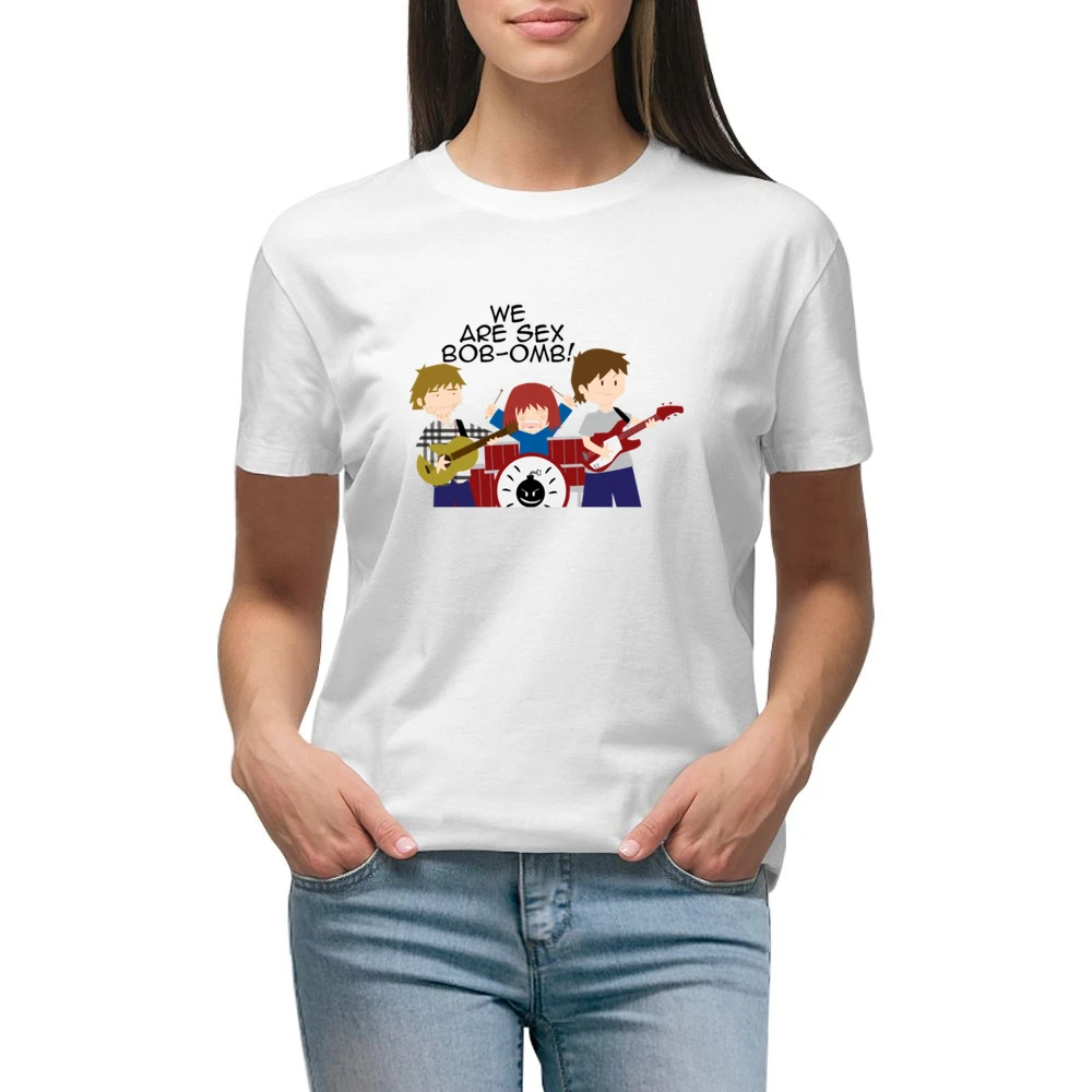 We are Sex bob-omb rock band scott pilgrim vs the world Premium Women Ladies T-shirt
