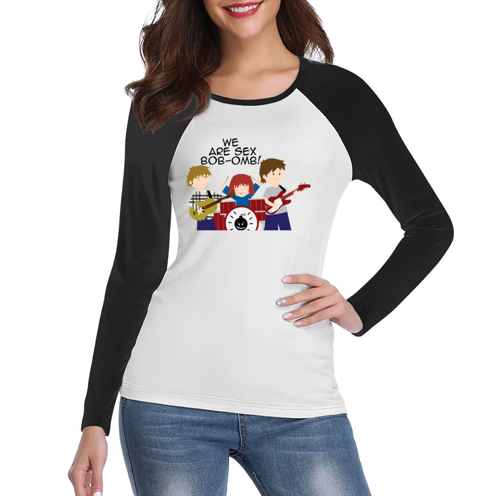 We are Sex bob-omb rock band scott pilgrim vs the world Women Ladies Long Sleeve T-Shirt