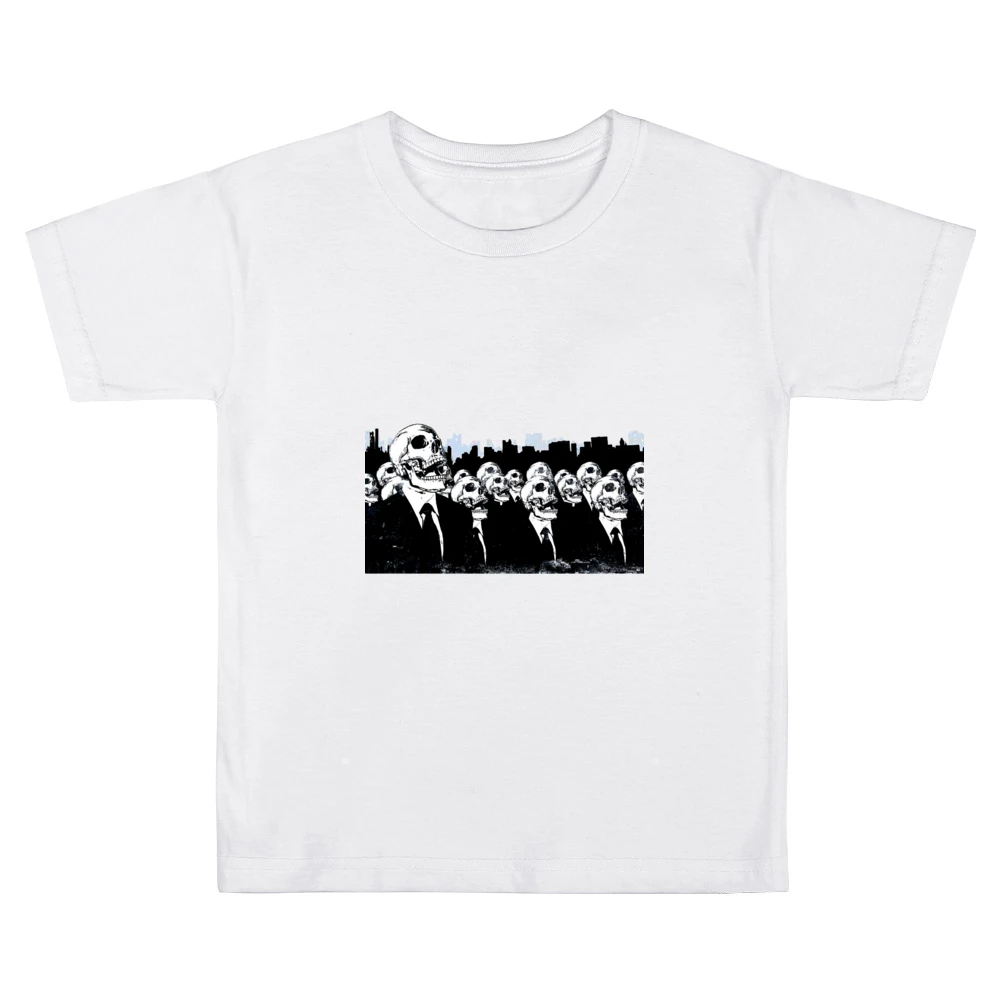 We live no more living dead zombies skeleton skull Kids Boys Girls T-Shirt