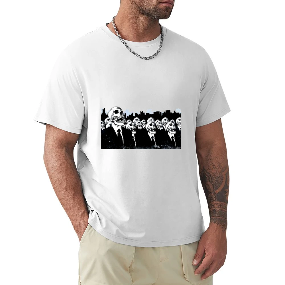 We live no more living dead zombies skeleton skull Premium Men T-shirt