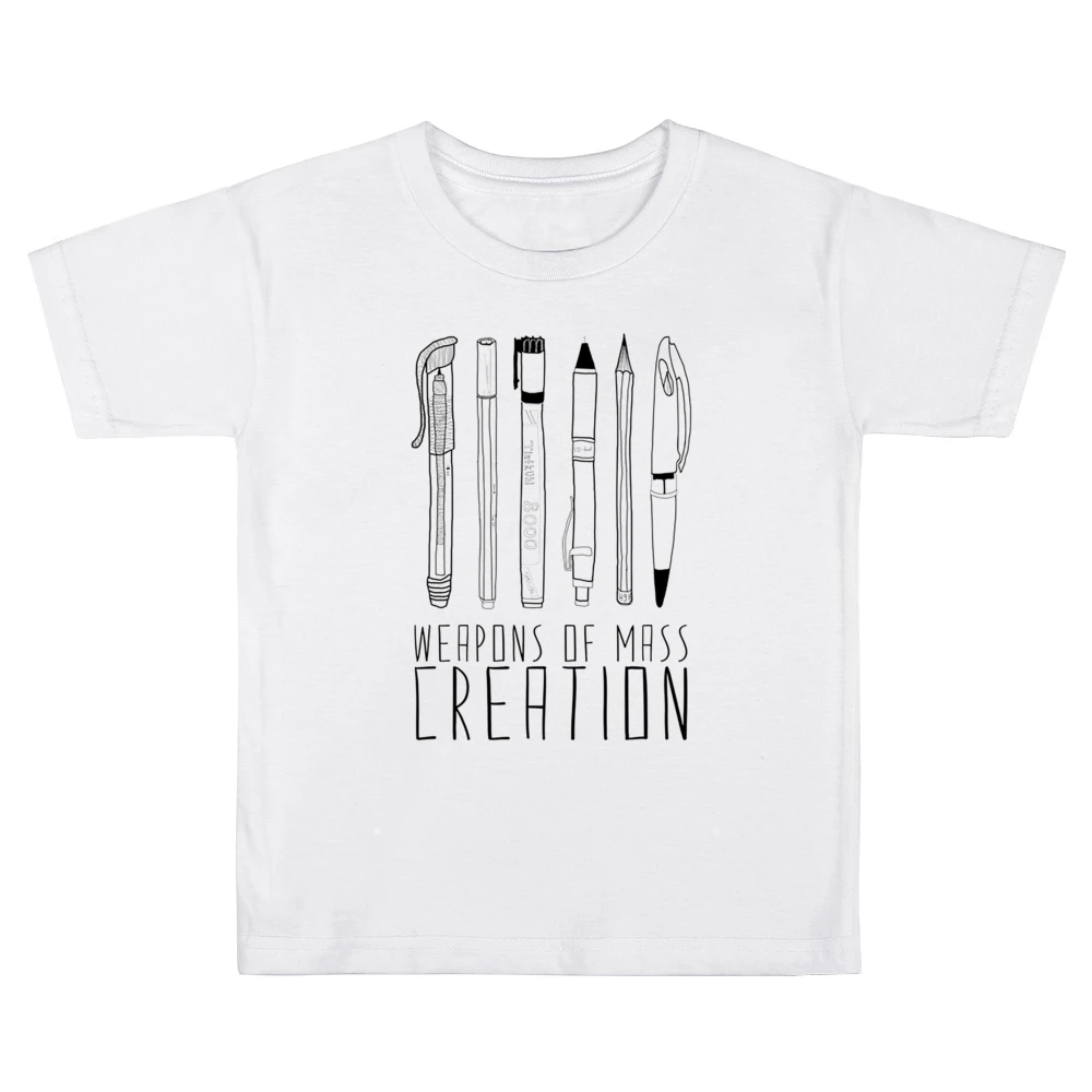 Weapons Of Mass Creative Funny Cool Graphic Designer Art Student T Shi Kids Boys Girls T-Shirt