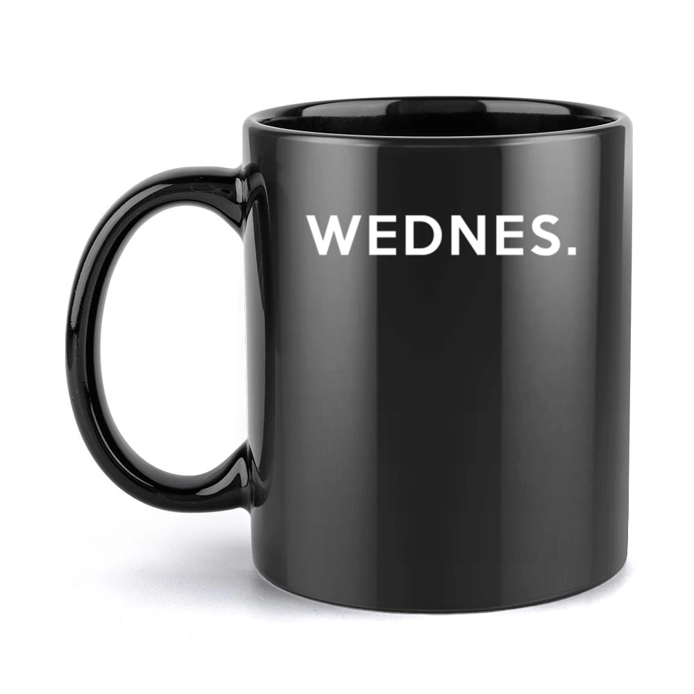 Wednesday Fun Short Form Days Of The Week Popular Graphic Black Mug