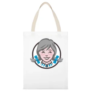 Wendy's Logo Lisa Laflamme Support White Canvas Tote Shopping Bag