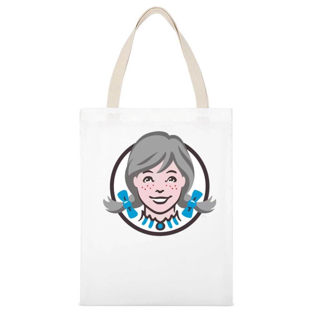 Wendy's Logo Lisa Laflamme Support White Canvas Tote Shopping Bag