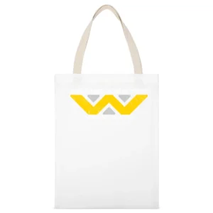Weyland Yutani Corporation Alien Movies Science Fiction Distressed T S White Canvas Tote Shopping Bag