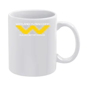Weyland Yutani Corporation Alien Movies Science Fiction Distressed T S White Mug