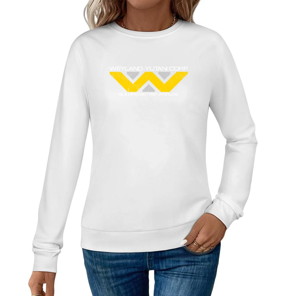 Weyland Yutani Corporation Alien Movies Science Fiction Distressed T S Women Pullover Sweatshirt