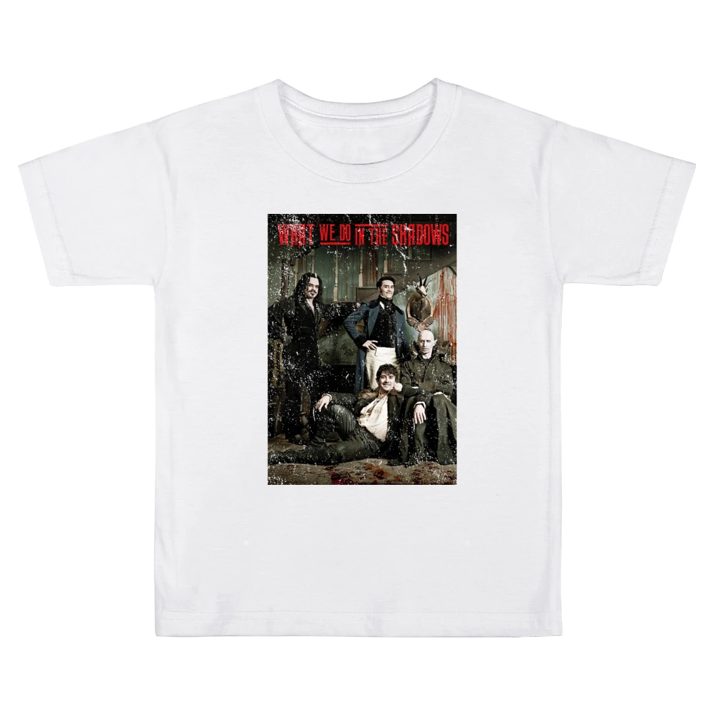What We Do In The Shadows Movie Poster Funny Vampire Comedy Kids Boys Girls T-Shirt