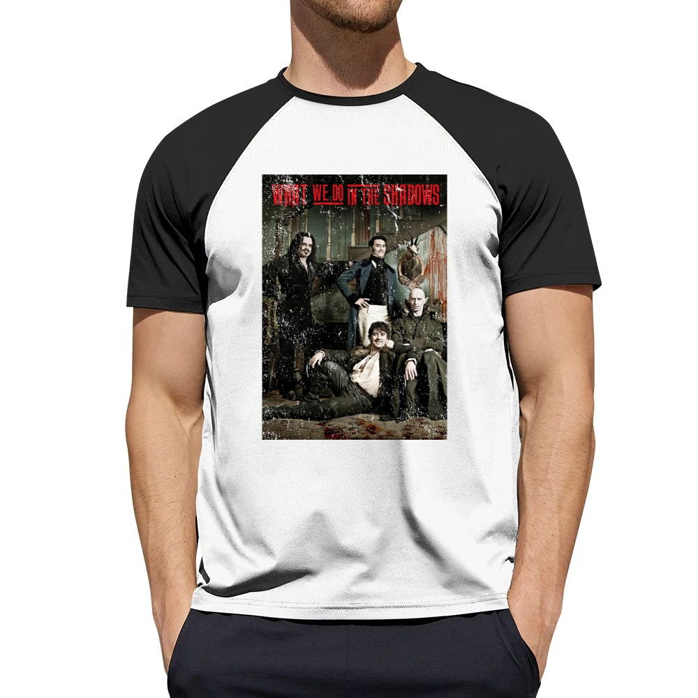 What We Do In The Shadows Movie Poster Funny Vampire Comedy Men Short Sleeve T-Shirt