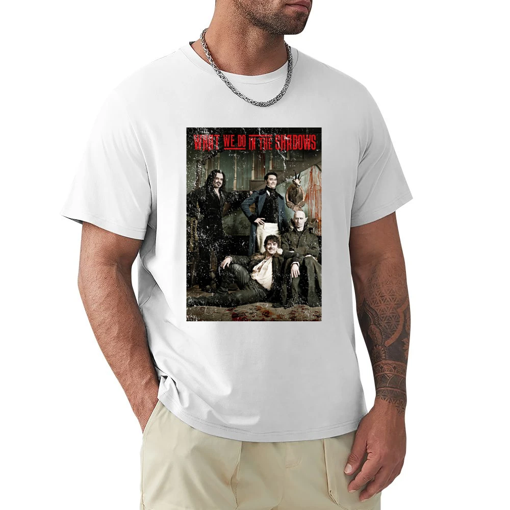 What We Do In The Shadows Movie Poster Funny Vampire Comedy Premium Men T-shirt