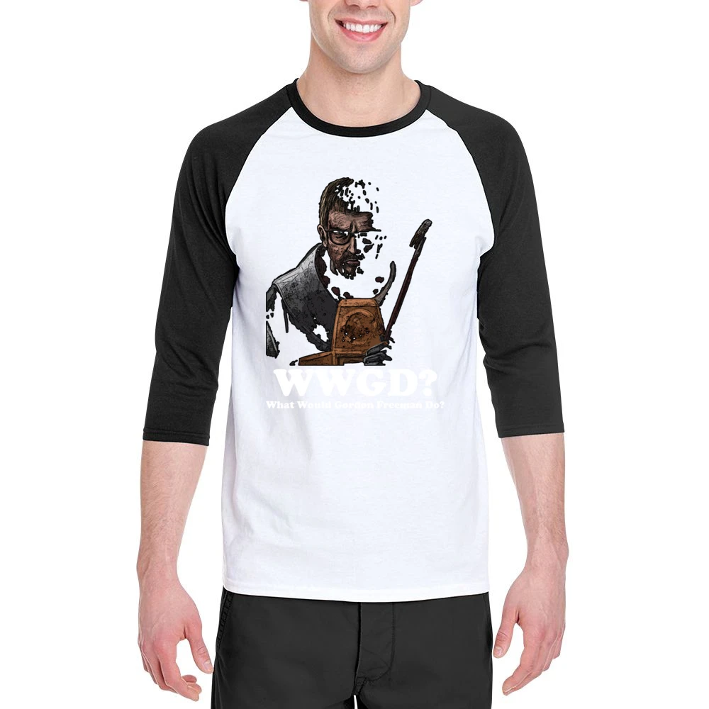 What Would Gordon Freeman Do Men 3/4 Sleeve T-Shirt