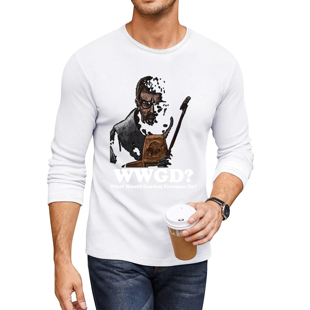 What Would Gordon Freeman Do Men CrewNeck Long Sleeve T-Shirt