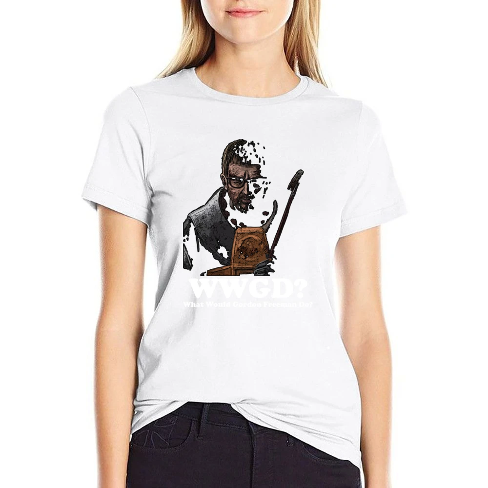 What Would Gordon Freeman Do US Size Women Ladies T-shirt
