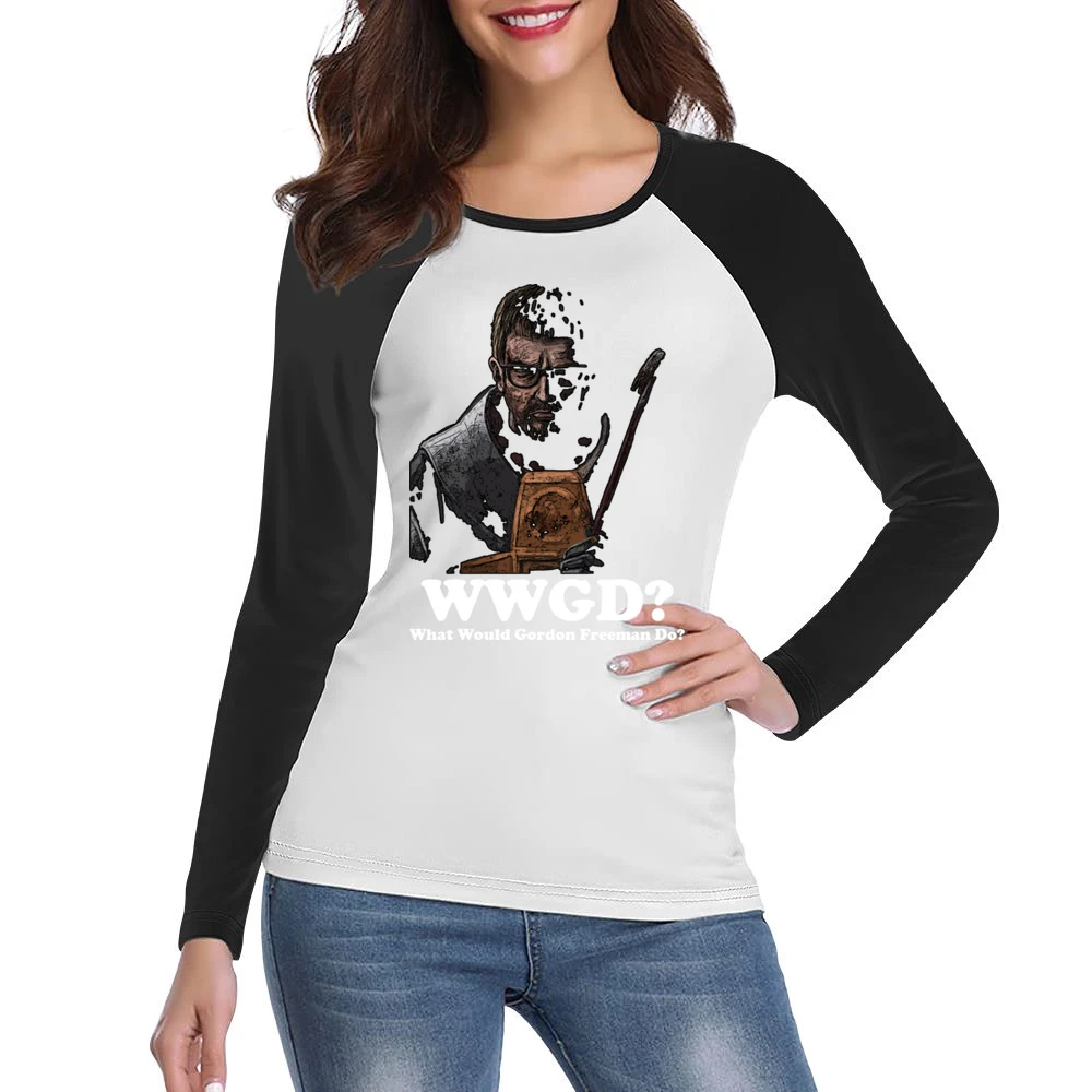 What Would Gordon Freeman Do Women Ladies Long Sleeve T-Shirt