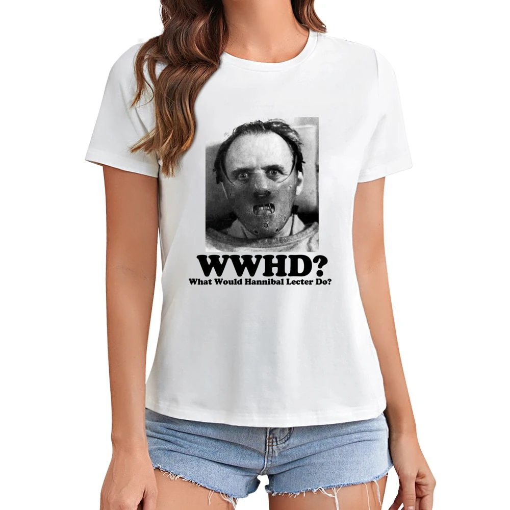 What Would Hannibal Lecter Do Asian Size Women Ladies T-shirt