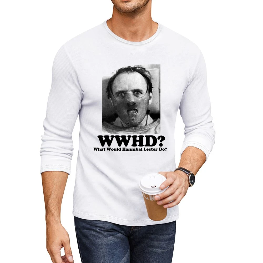 What Would Hannibal Lecter Do Men CrewNeck Long Sleeve T-Shirt