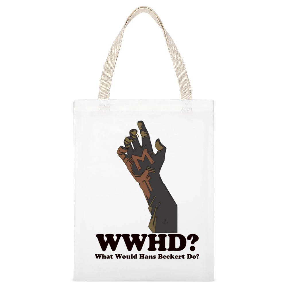 What Would Hans Beckert Do White Canvas Tote Shopping Bag