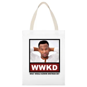 What Would Kerwin Whitman Do WWKD Rectify White Canvas Tote Shopping Bag