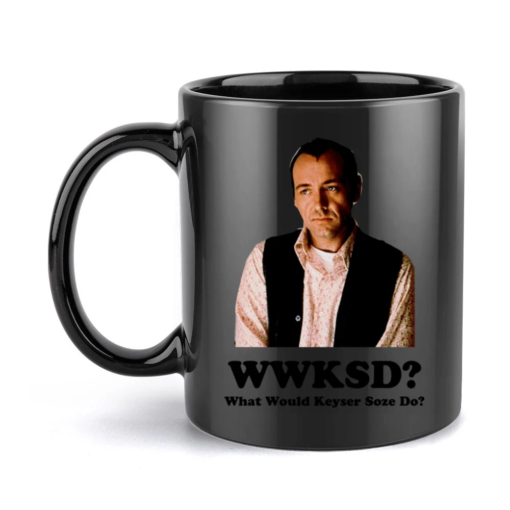 What Would Keyser Soze Do Unusual Suspects Movie Black Mug