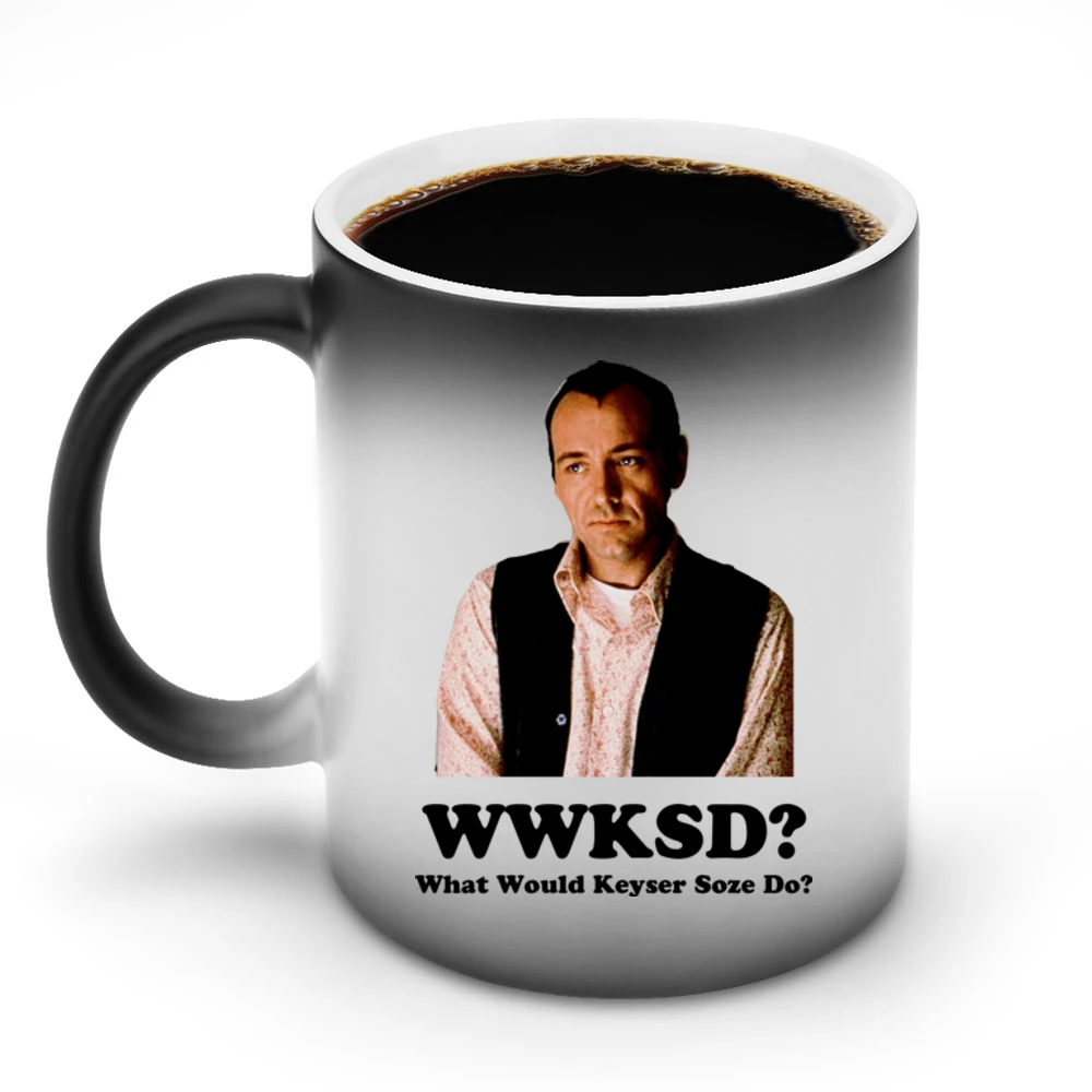 What Would Keyser Soze Do Unusual Suspects Movie Discoloration Mug