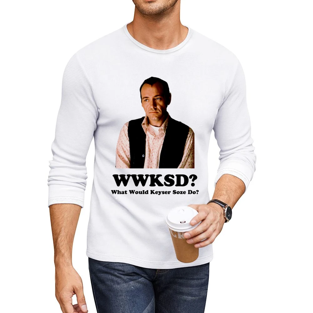 What Would Keyser Soze Do Unusual Suspects Movie Men CrewNeck Long Sleeve T-Shirt