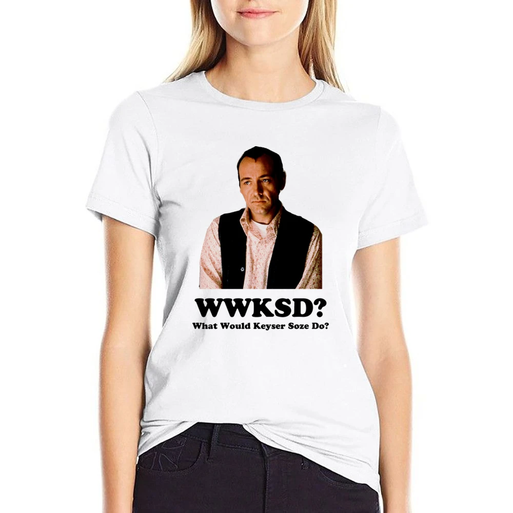 What Would Keyser Soze Do Unusual Suspects Movie US Size Women Ladies T-shirt