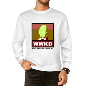 What Would Kif Kroker Do WWKD Futurama European Size Pullover Sweater