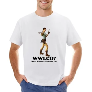 What Would Lara Croft Do Asian Size Men T-Shirt