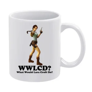 What Would Lara Croft Do White Mug
