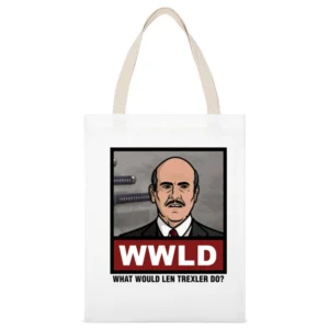 What Would Larry Bloom Do WWLD Orange is the New Black White Canvas Tote Shopping Bag