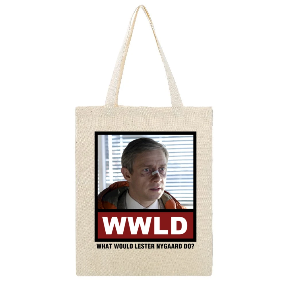 What Would Len Trexler Do WWLD Archer Beige Canvas Tote Shopping Bag
