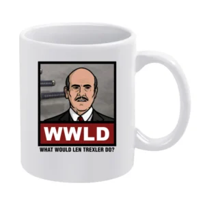 What Would Len Trexler Do WWLD Archer White Mug