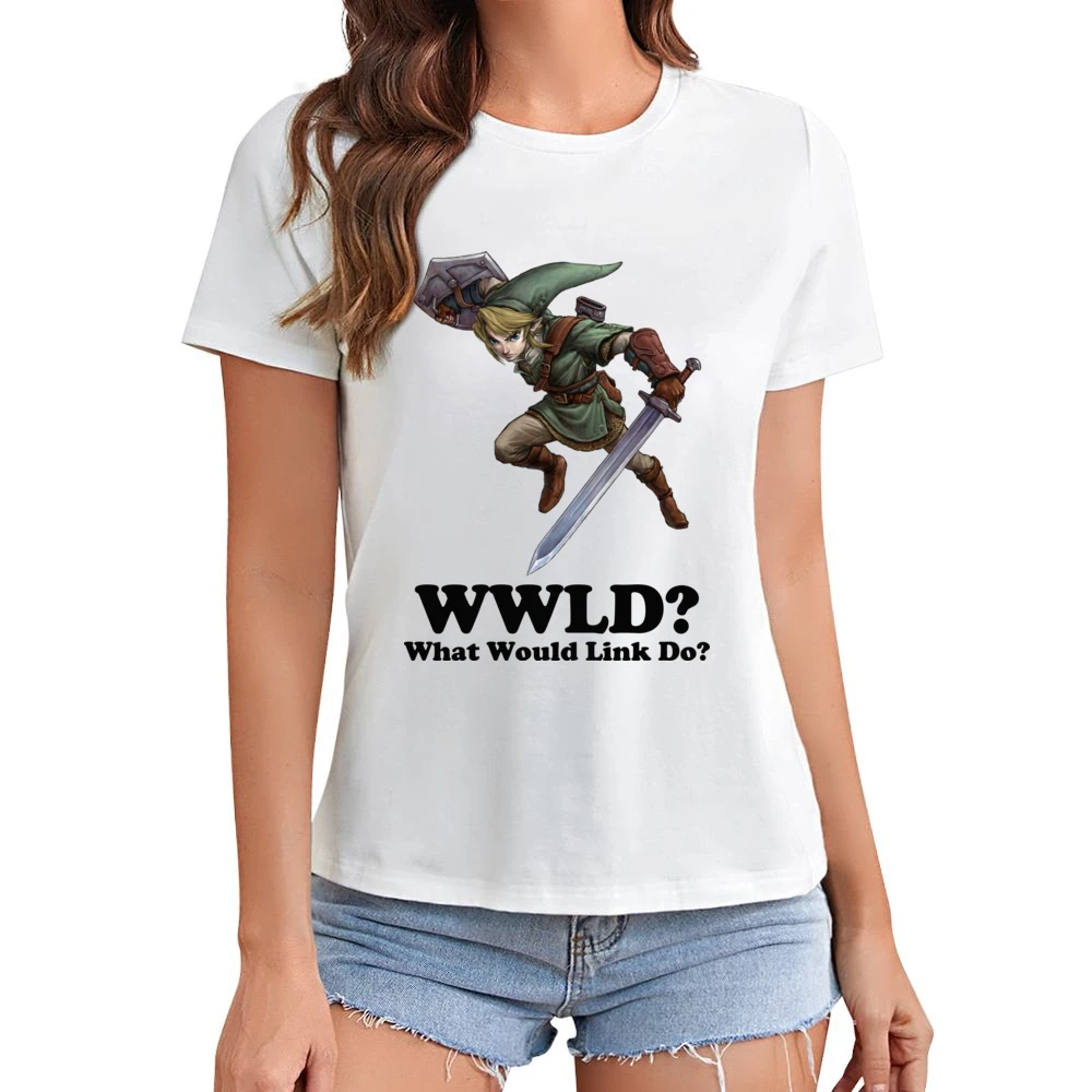 What Would Link Do Asian Size Women Ladies T-shirt