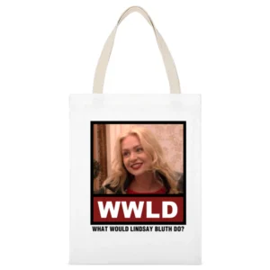 What Would Lip Do WWLD Shameless White Canvas Tote Shopping Bag