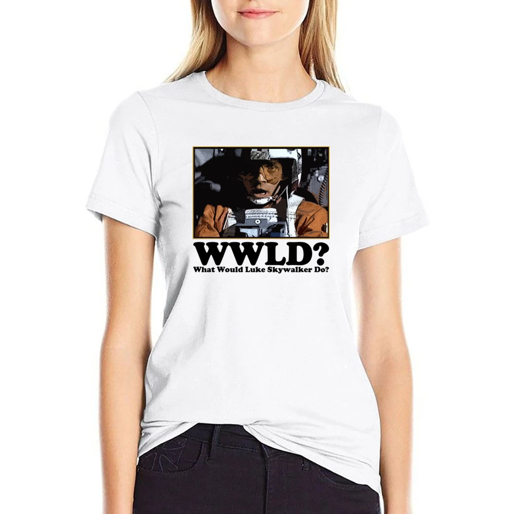 What Would Luke Skywalker Do US Size Women Ladies T-shirt