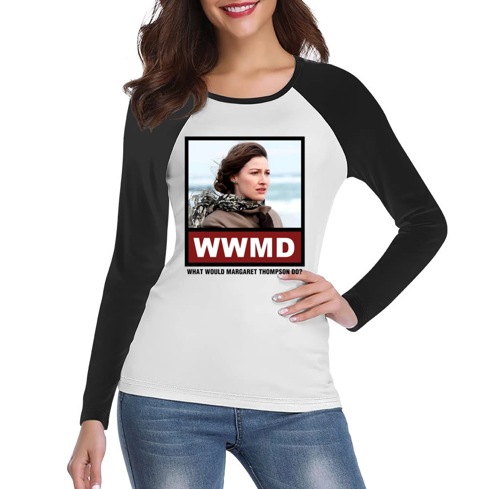 What Would Margaret Thompson Do WWMD Boardwalk Empire Women Ladies Long Sleeve T-Shirt