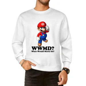 What Would Mario Do European Size Pullover Sweater