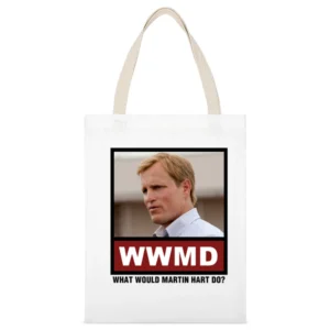 What Would Martin Hart Do WWMD True Detective White Canvas Tote Shopping Bag
