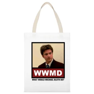 What Would Michael Bluth Do WWMD Arrested Development White Canvas Tote Shopping Bag
