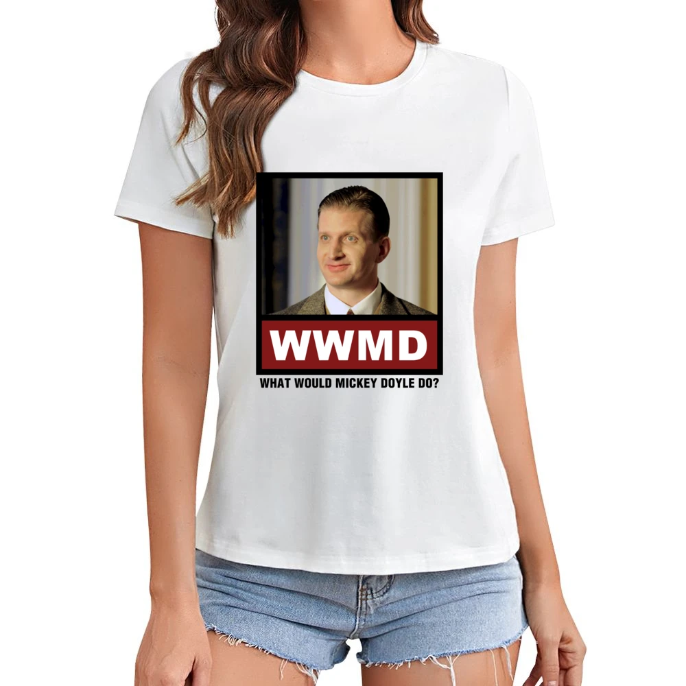 What Would Mickey Doyle Do WWMD Boardwalk Empire Asian Size Women Ladies T-shirt