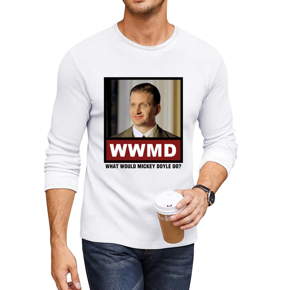 What Would Mickey Doyle Do WWMD Boardwalk Empire Men CrewNeck Long Sleeve T-Shirt