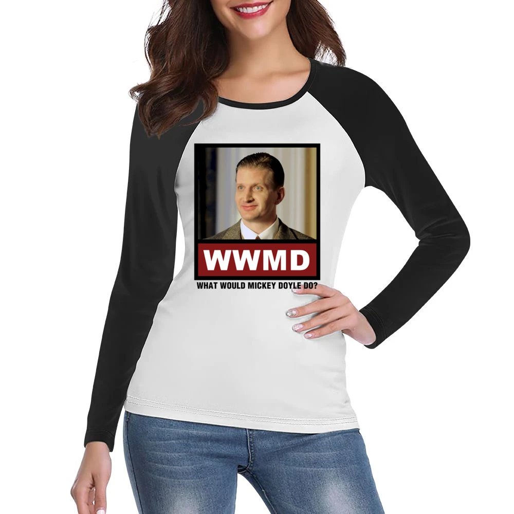 What Would Mickey Doyle Do WWMD Boardwalk Empire Women Ladies Long Sleeve T-Shirt