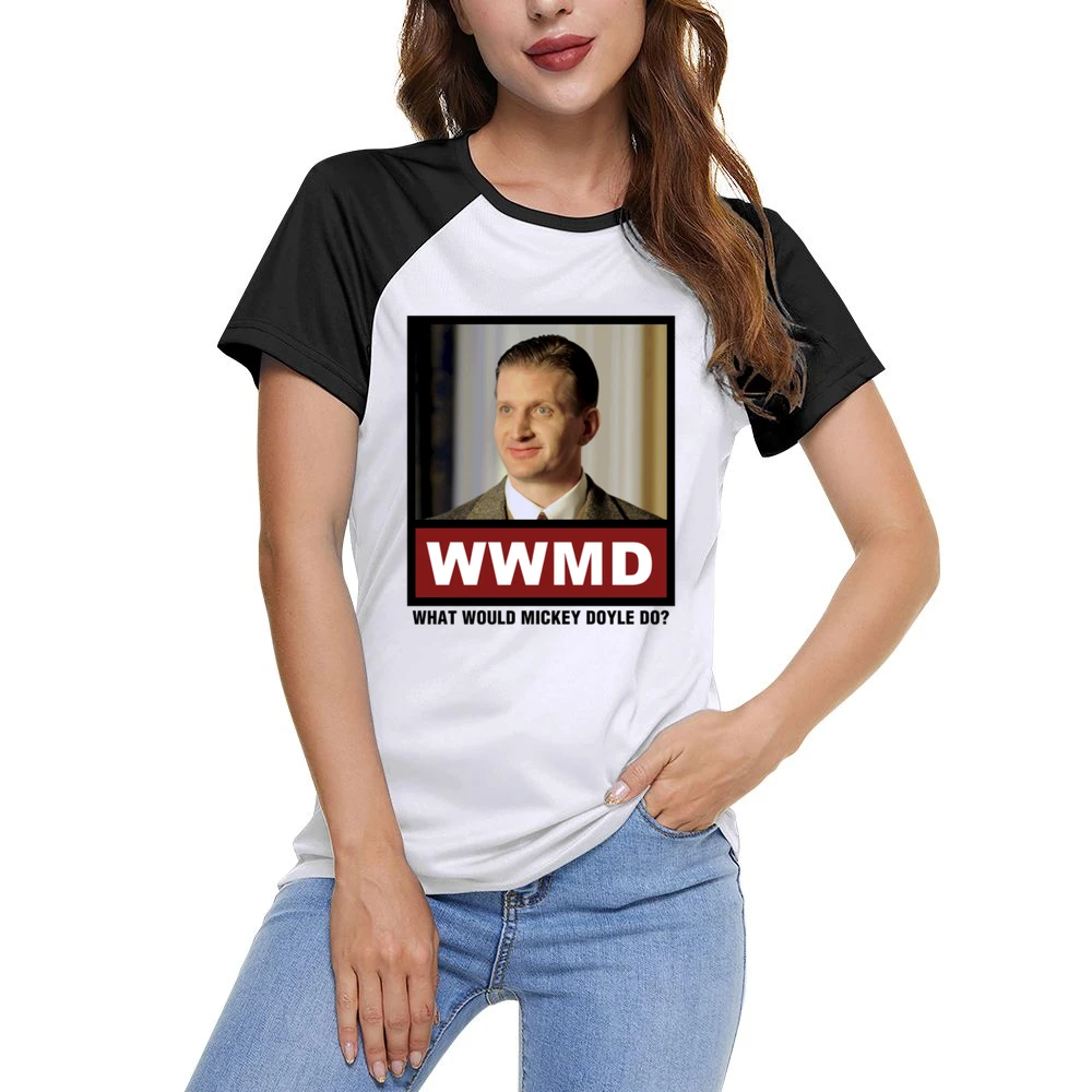 What Would Mickey Doyle Do WWMD Boardwalk Empire Women Ladies Short Sleeve T-Shirt