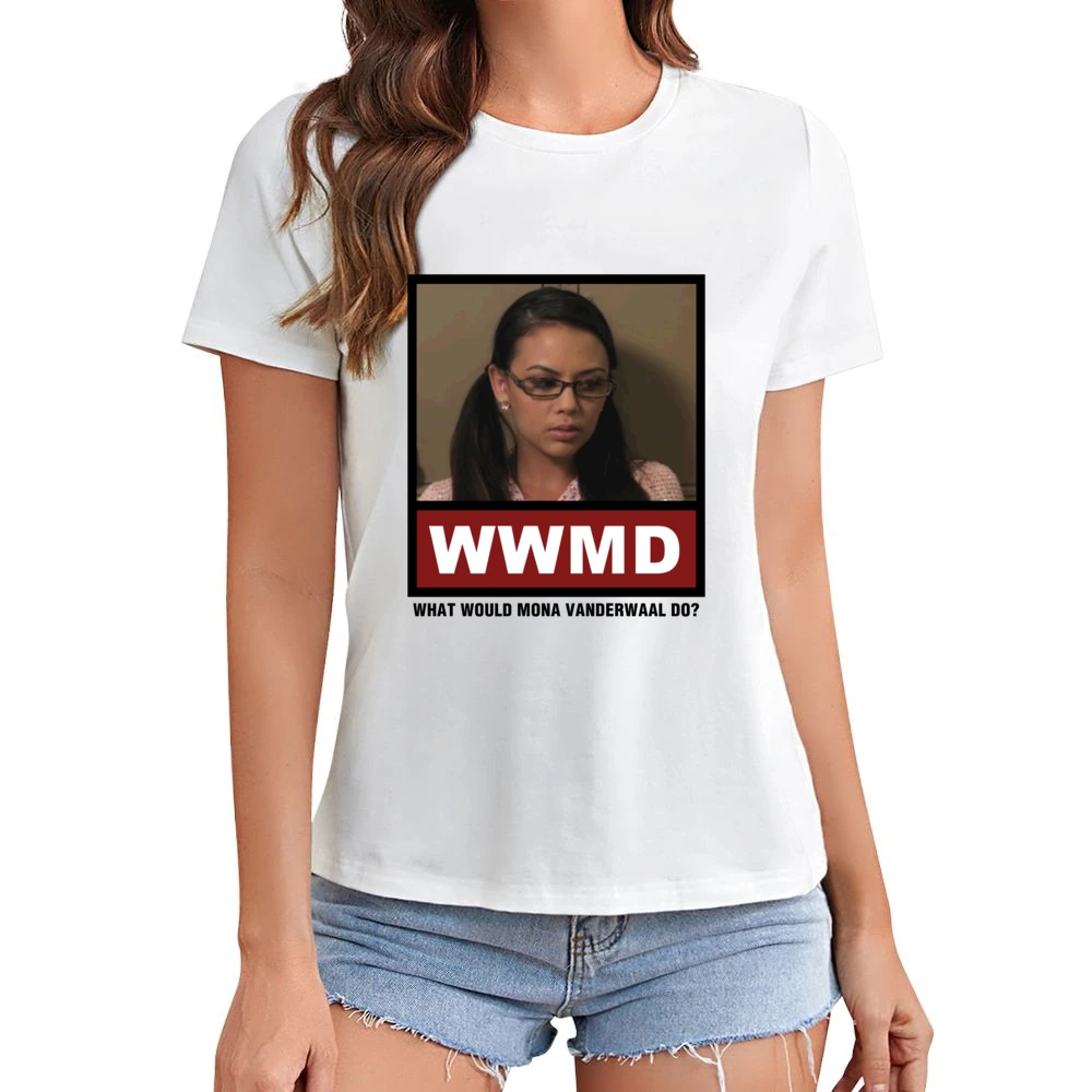 What Would Mona Vanderwaal Do WWMD Pretty Little Liars Asian Size Women Ladies T-shirt