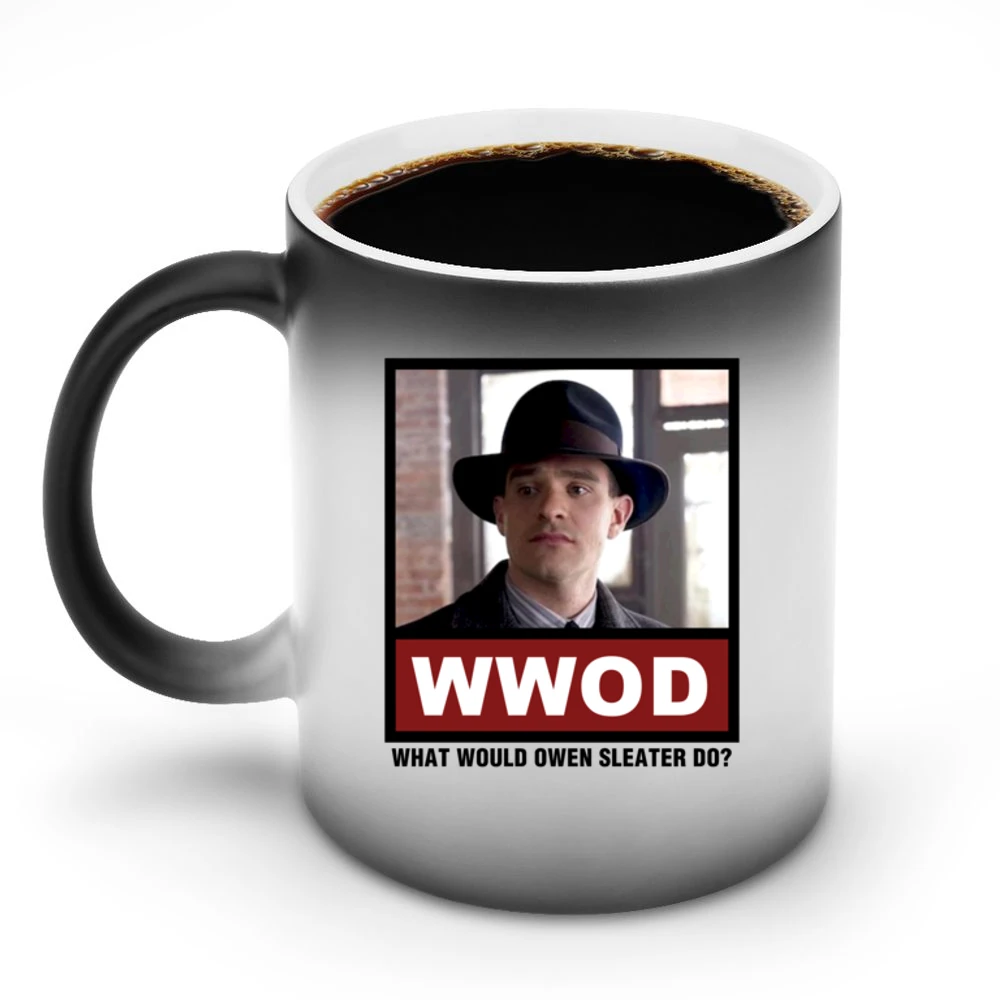 What Would Owen Sleater Do WWOD Boardwalk Empire Discoloration Mug