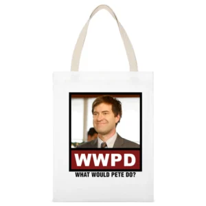 What Would Philip J Fry Do WWPD Futurama White Canvas Tote Shopping Bag