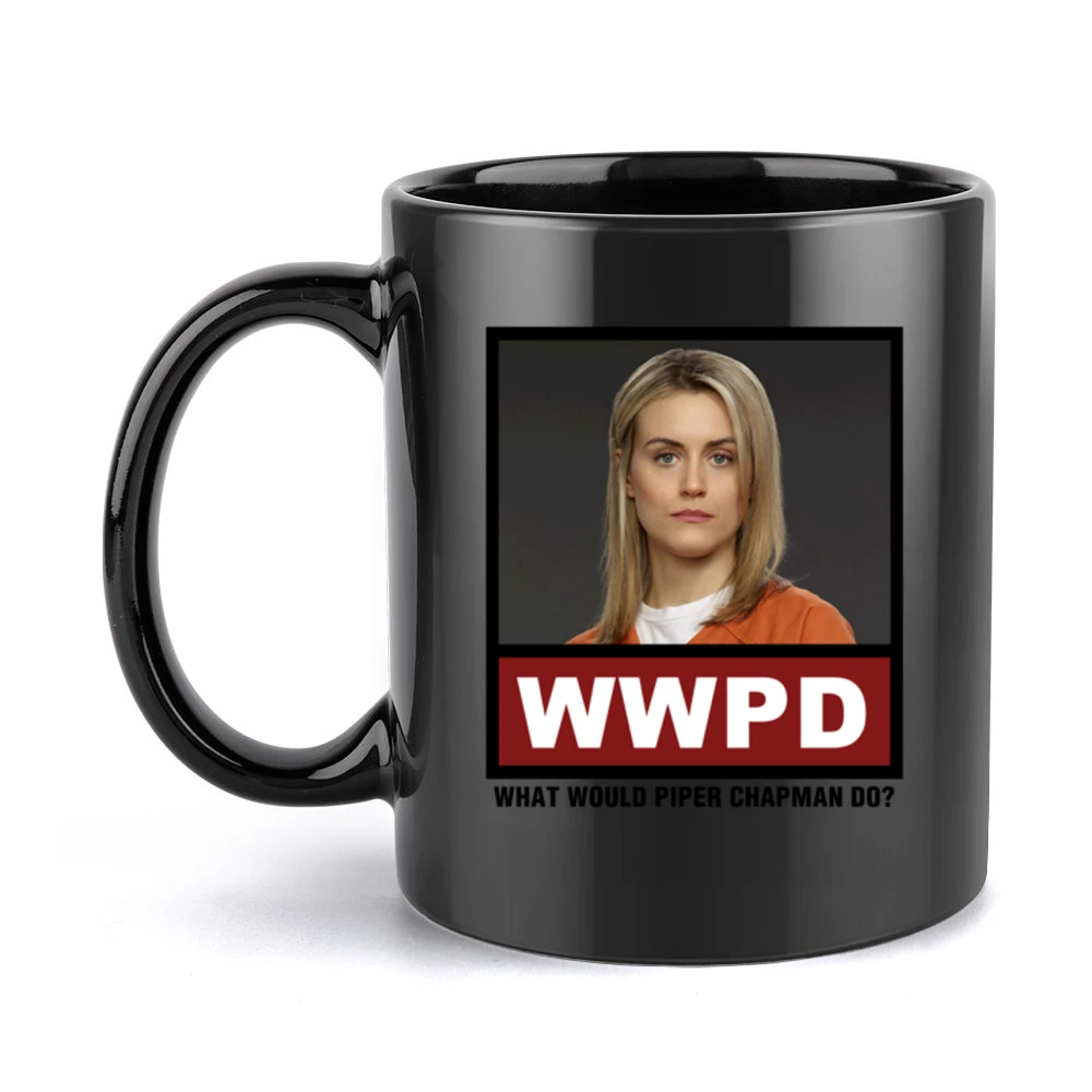 What Would Piper Chapman Do WWPD Orange is the New Black Black Mug
